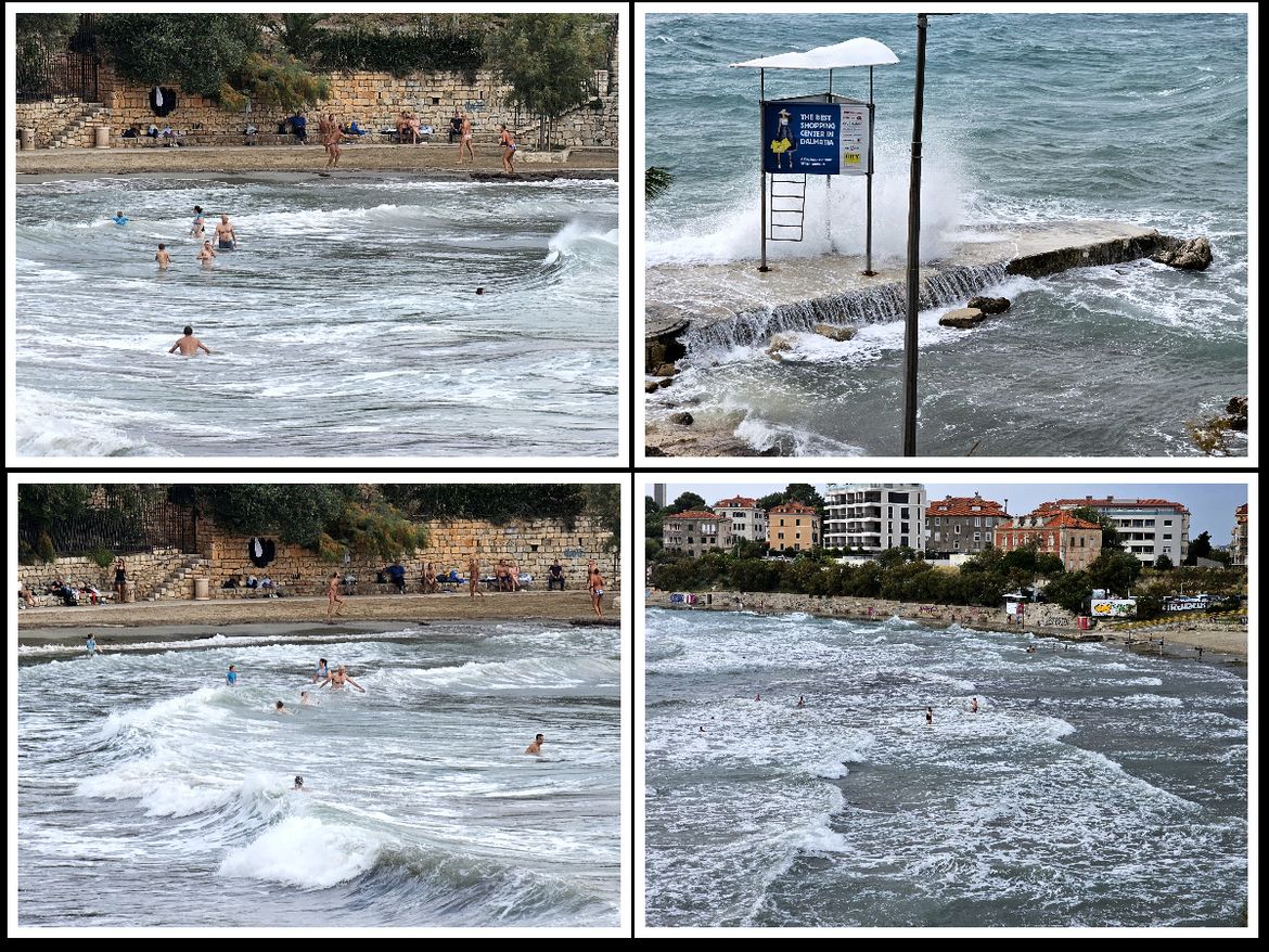 FOTO U Splitu se i za najvećeg juga kupalo