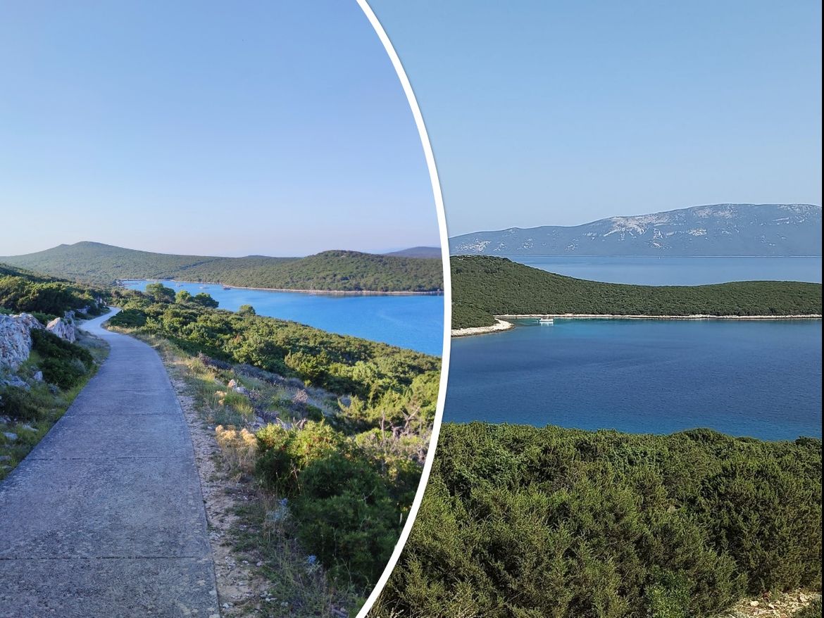 Na Unijama se gradi biciklistička staza i šetnica