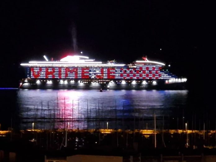 Nova poruka na kruzeru Resilient Lady - "Vrime je!"