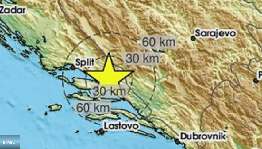 Dalmaciju zatresao potres - jačina je bila 2,9 po Richteru