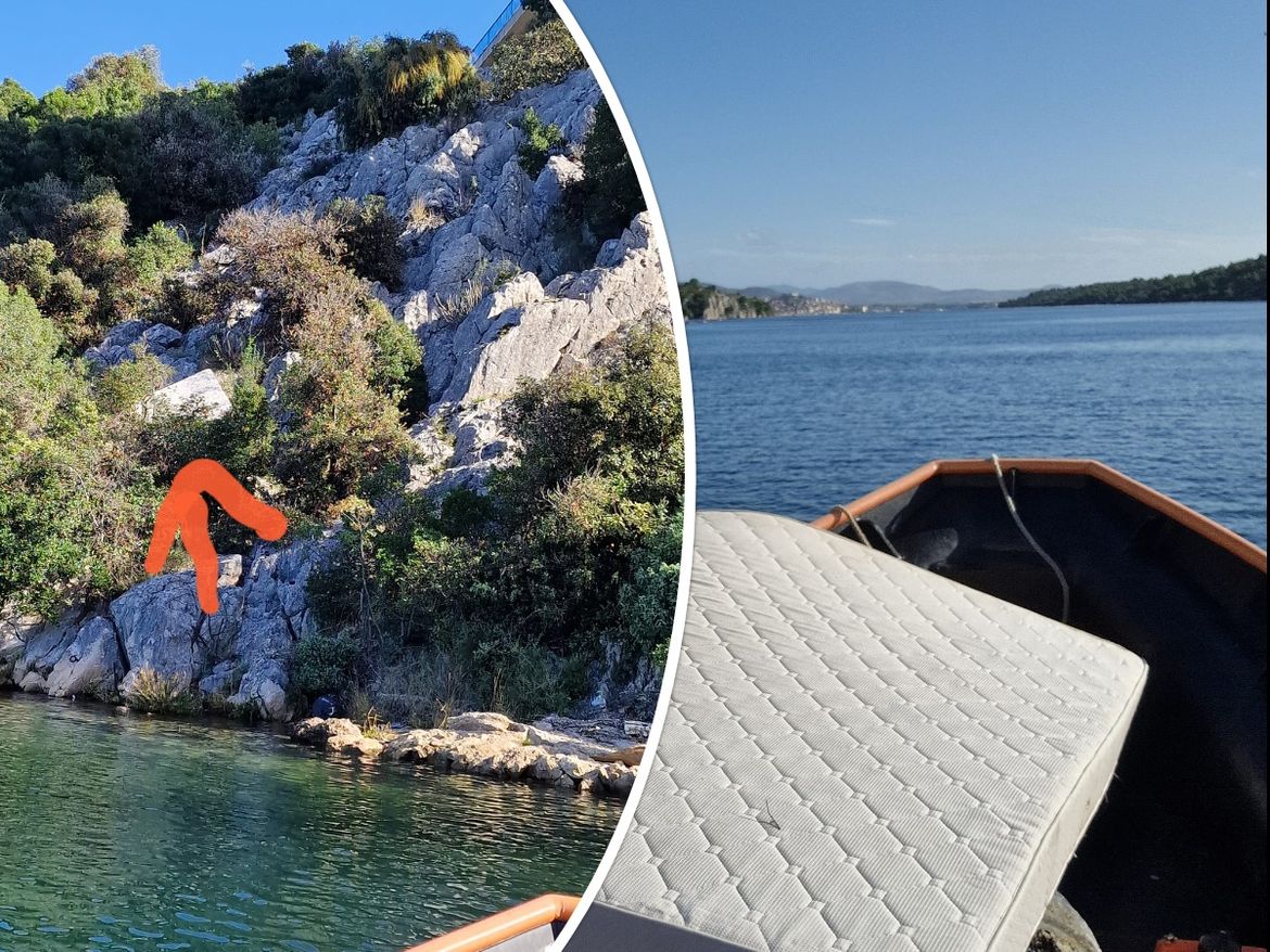 Netko sa šibenskog mosta bacio veliki madrac: "Pa daj nekome, kretenu, zašto bacaš ovako!?"