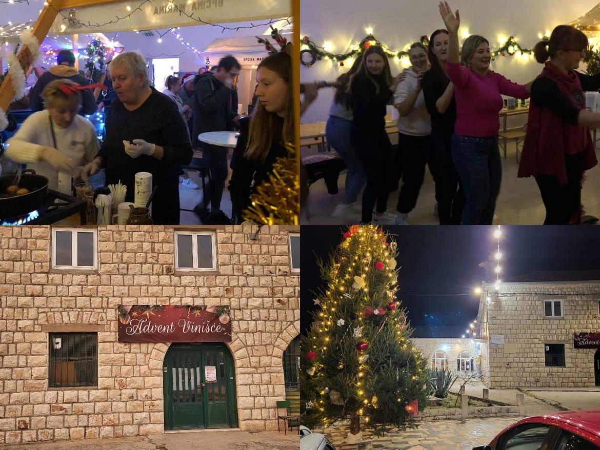Prvi Advent ikad u Vinišću - oživilo je malo misto uz more!