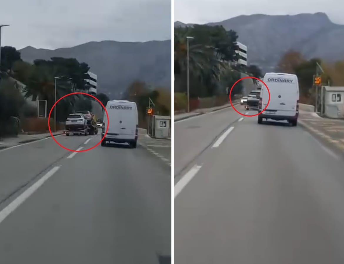 VIDEO Pogledajte snimku luđačkog pretjecanja kod Omiša