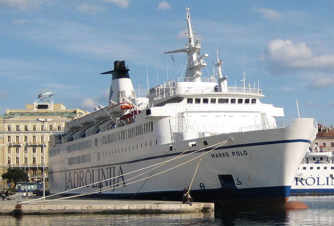 NEVJEROJATNO! Putnici za Anconu će čekati jer će brod Marko Polo danas služiti za domjenak!