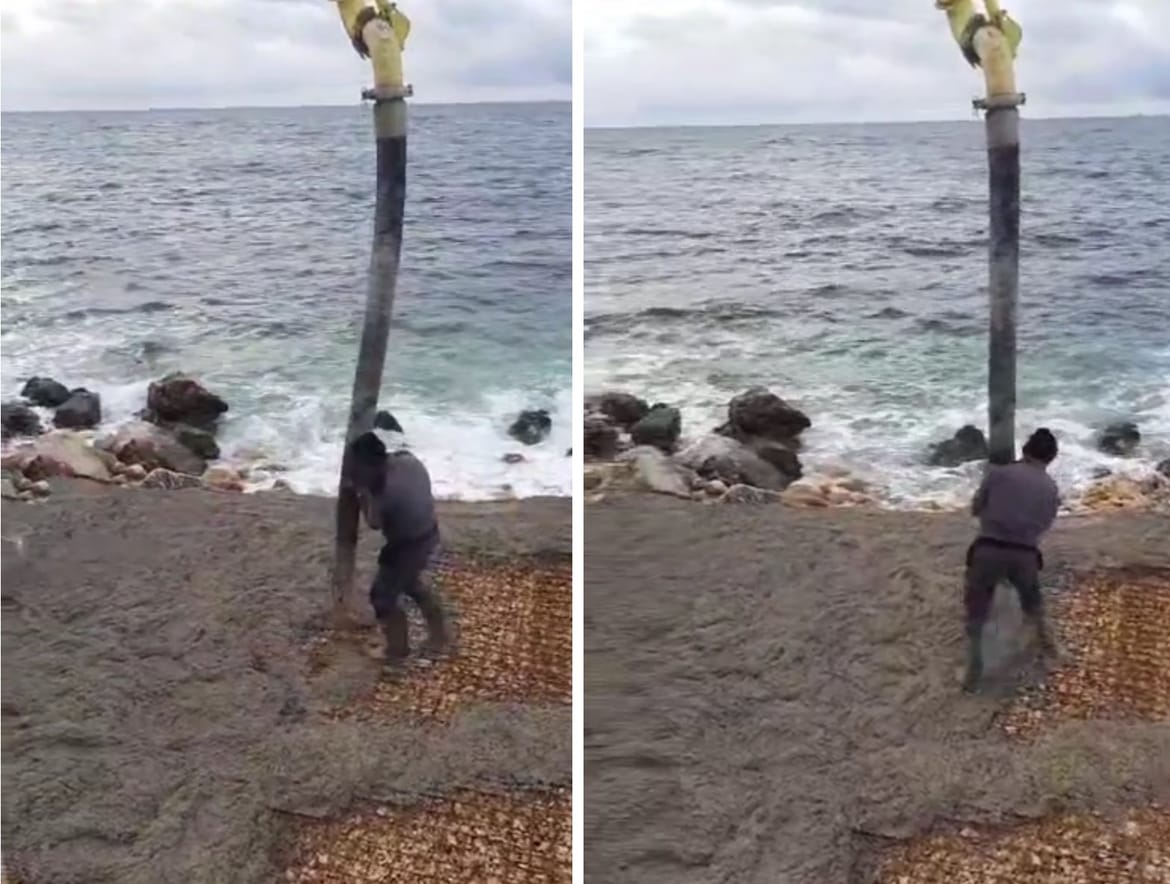 VIDEO Radnik objavio betoniranje obale, pa smo saznali koliko je priča komplicirana!