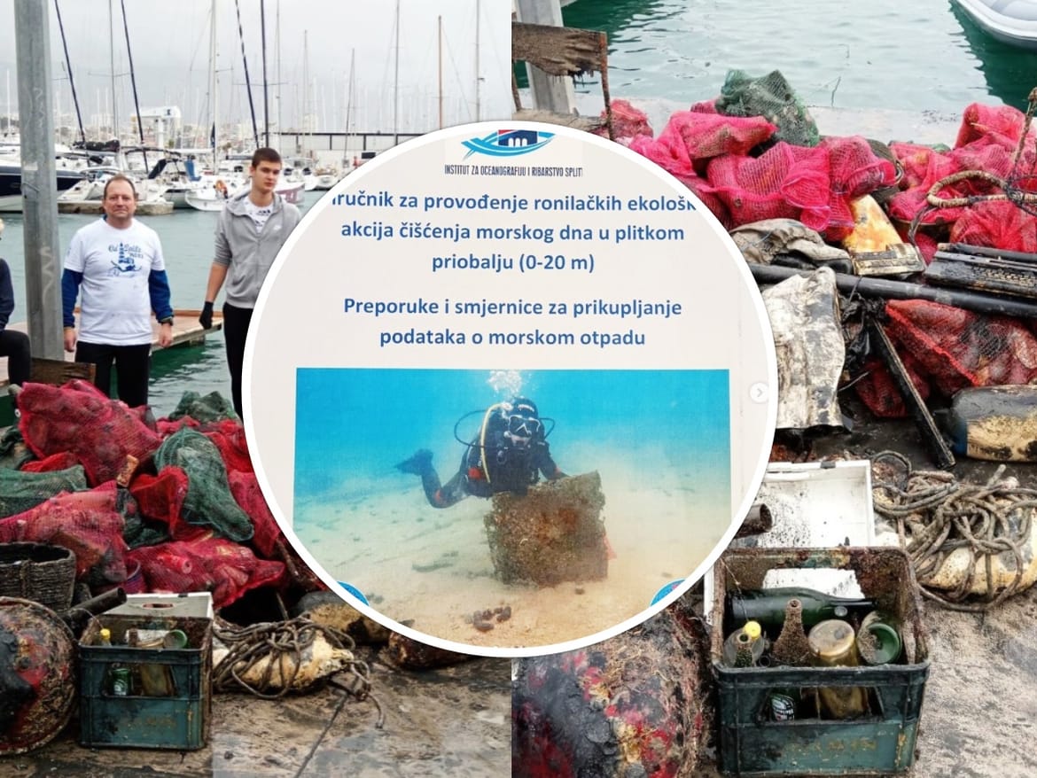 "Od Splita moru" - Podvodno istraživački klub Mornar organizirao veliku akciju čišćenja podmorja