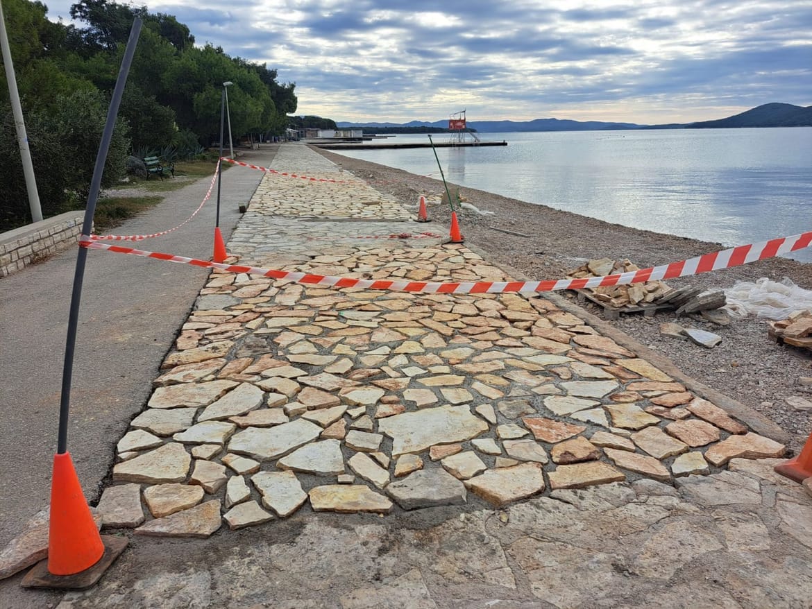 Radovi na sanaciji pomorskog dobra na području grada Šibenika