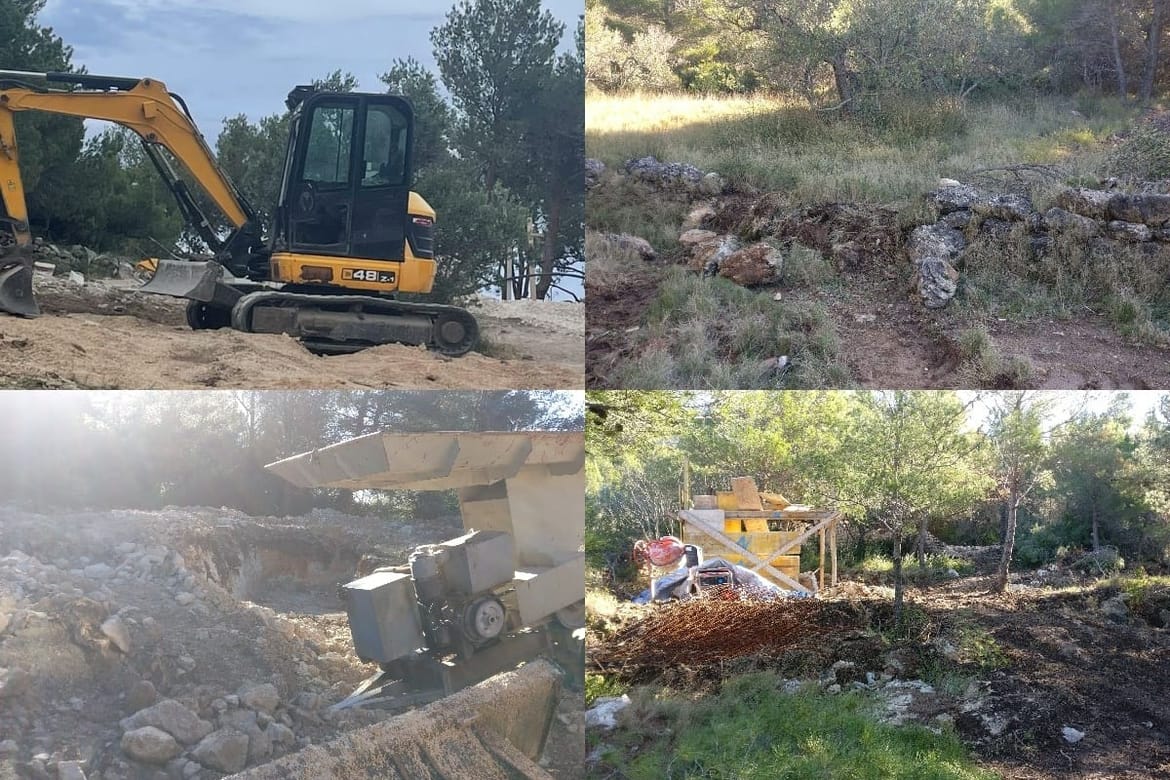 TEŠKA POVREDA POMORSKOG DOBRA Zagrebački "investitor" ruši po zaštićenoj uvali na Murteru!