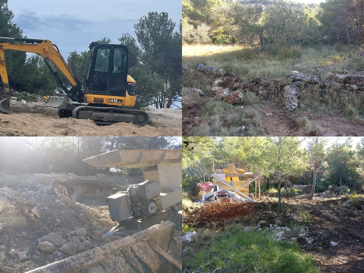 ZAUSTAVLJENO UNIŠTAVANJE POMORSKOG DOBRA Izvođač je stao s devastacijom na Murteru!