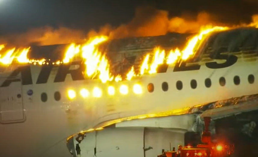 VIDEO Drama u Tokiju - Zapalio se avion s 400 putnika!