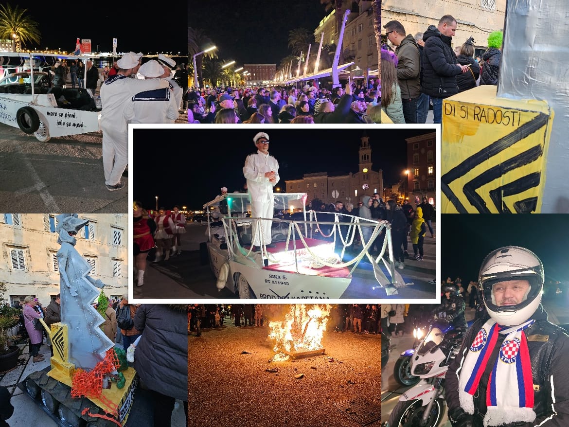 FOTO: MAŠKARANI ŠUŠUR U SPLITU Narod presudio: "Za sve je kriv Pila o' čovika!"