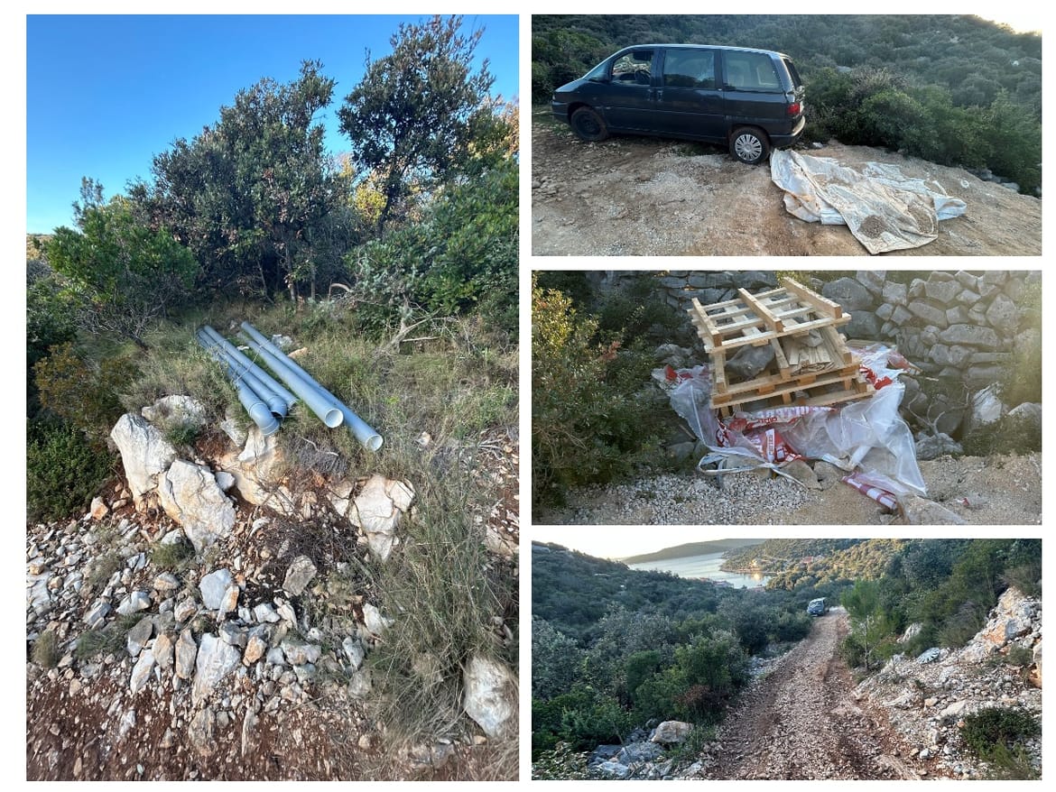 FOTO Šire se putevi prema ilegalno betoniranoj uvali na Pašmanu: "Nijedne ceste nema ucrtane u katastru!"