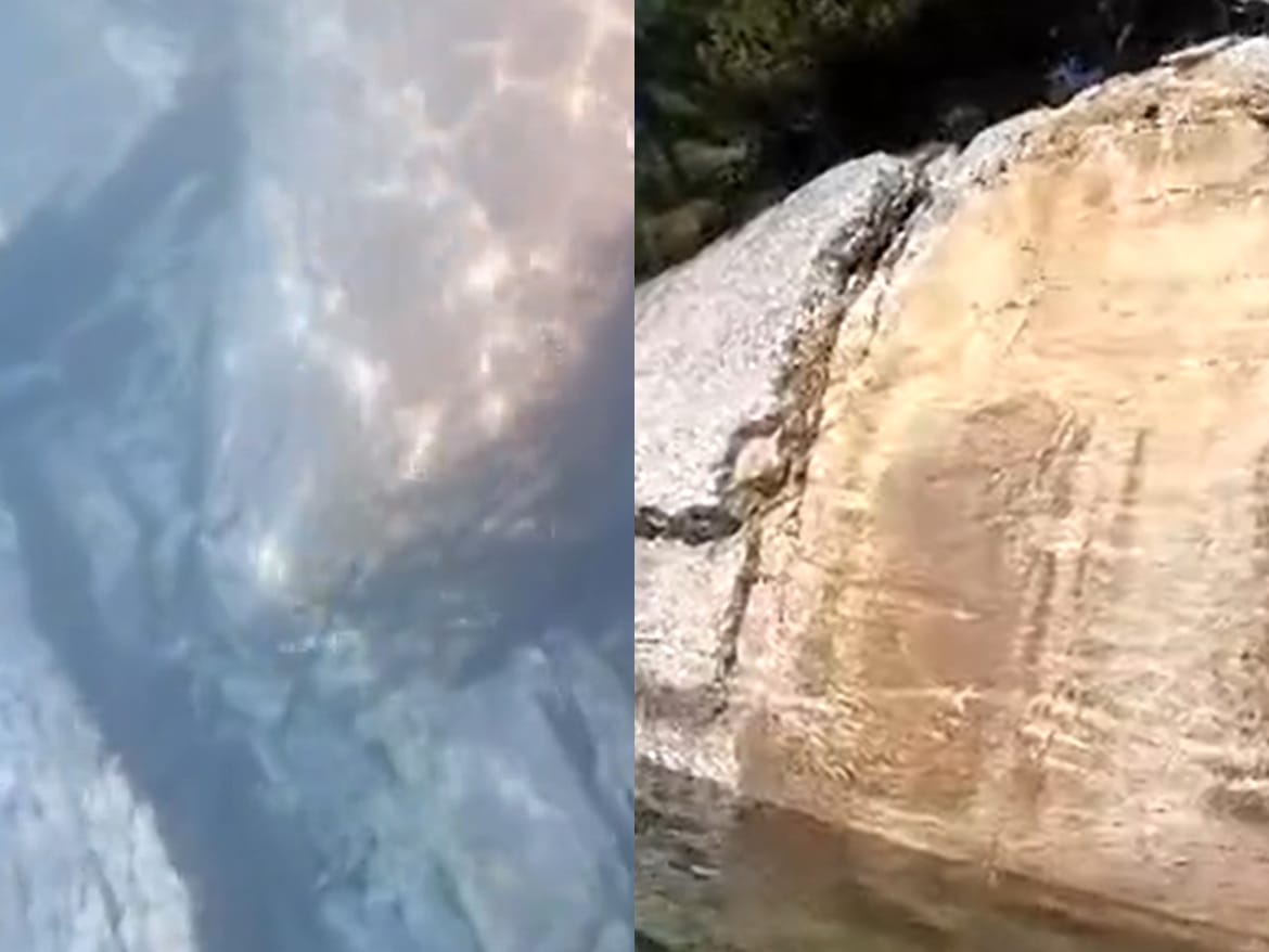 Na Marjanu se u more odronila ogromna stijena