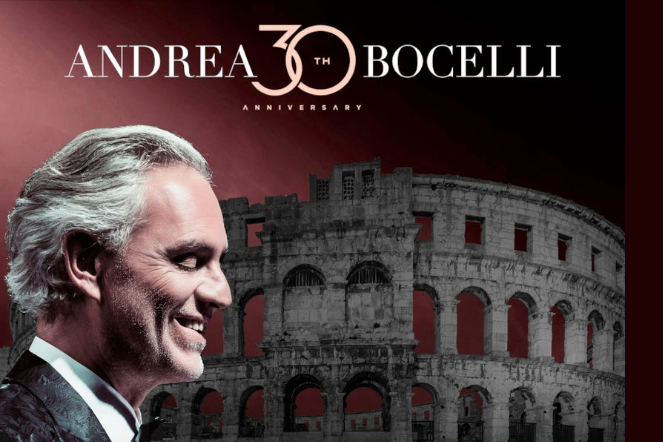 Ljubitelji opere pozor! Andrea Bocelli stiže u Pulu