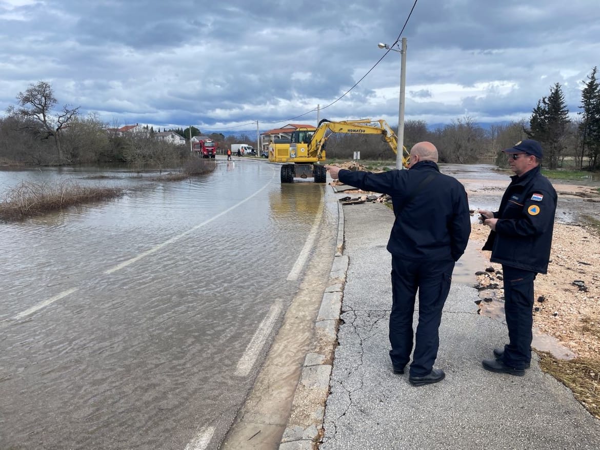 Ravnateljstvo Civilne zaštite: "Ovo su posljedice obilnih oborina na zadarskom području"