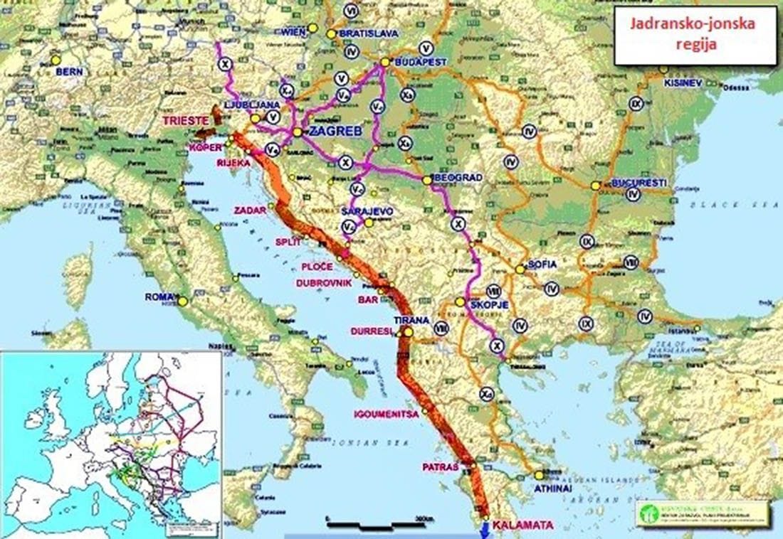 Dogovorena suradnja oko uspostave budućeg prometnog Jadransko - jonskog koridora