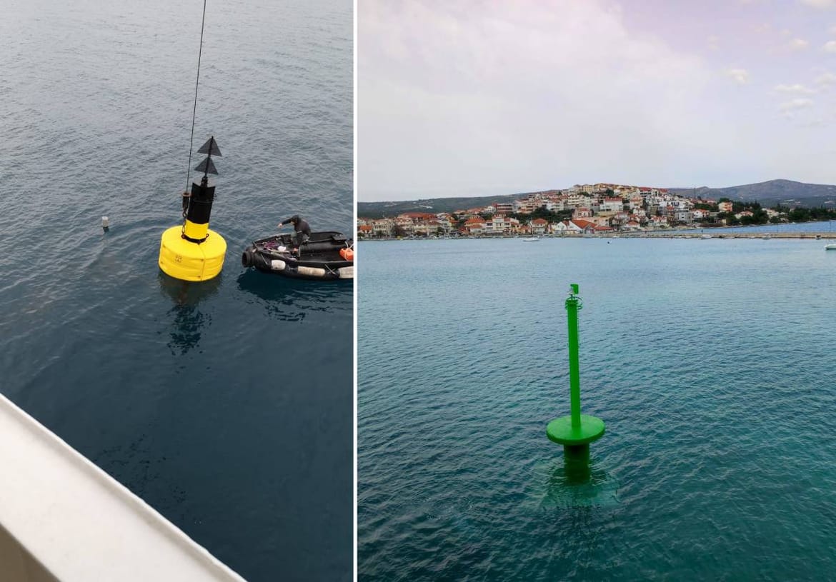 SIGURNIJA PLOVIDBA Plovput postavio novu svjetleću oznaku kod Rogoznice