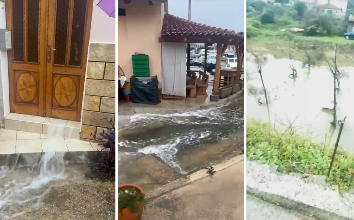 VELIKA ŠTETA NA OTOKU IŽU Golema količina kiše potopila kuće: "Voda izvire iz zemlje, ovo je Amazona!"