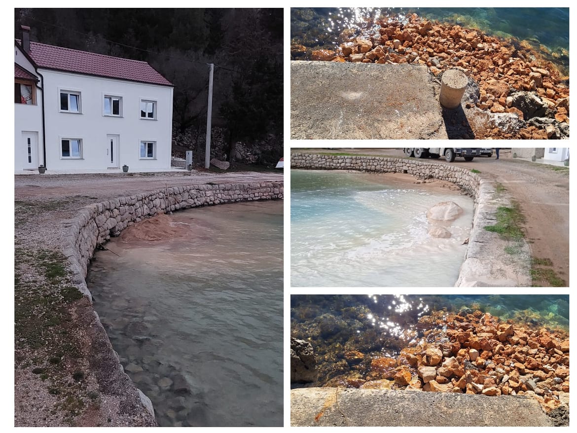 Rat s devastatorima u Karlobagu: "U more istovaraju kamione zemlje i stijena, prijete službenicima općine da će ih bacati u more!"