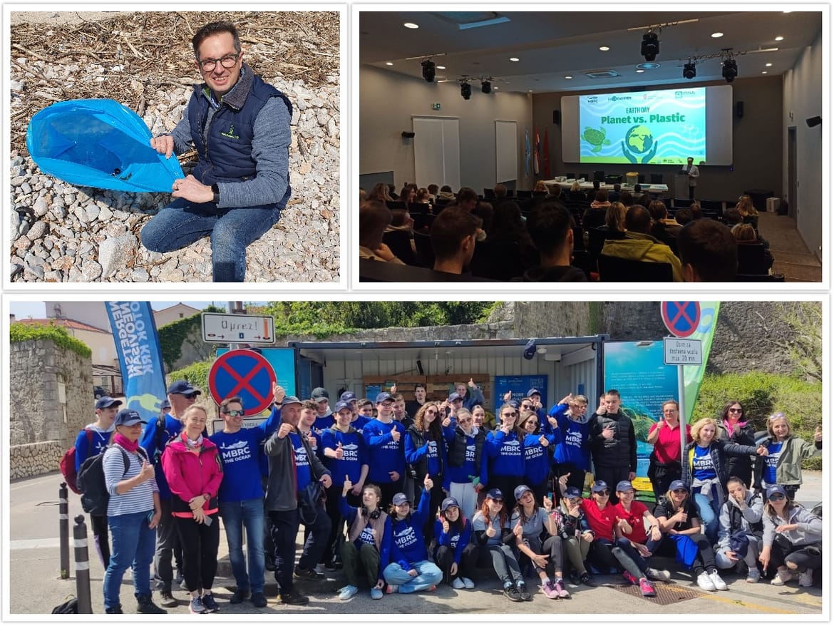 Udruženi protiv plastike na Dan planeta Zemlje čistili plažu u gradu Krku