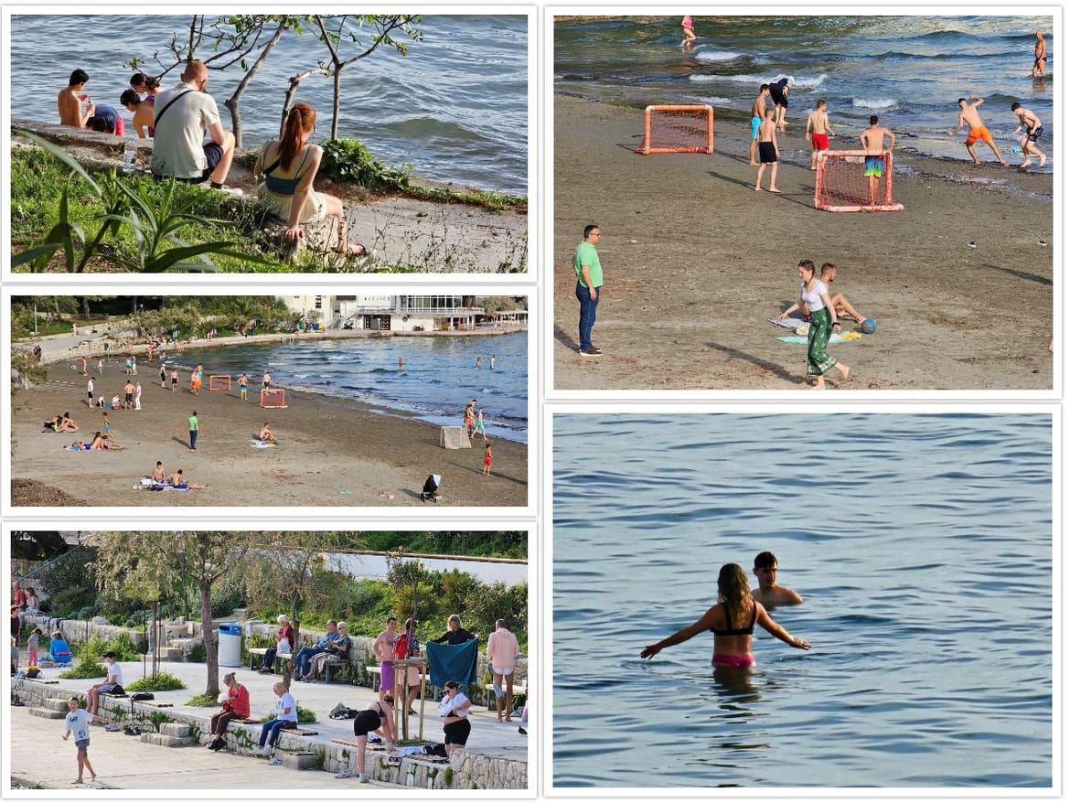 FOTO Splićani se požurili osvježiti na Bačvice