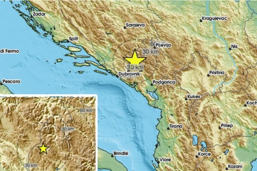 Ponovno trese i u Crnoj Gori - potres se osjetio u Dubrovniku!
