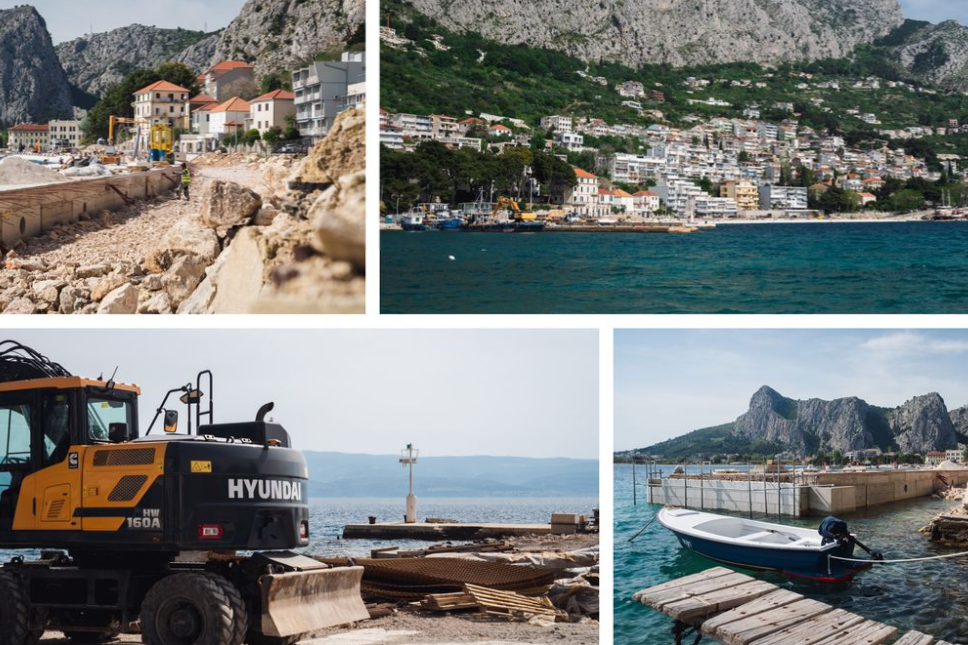 Vide se obrisi luke Omiš - velik dio radova na važnom projektu za Omišane je odrađen!