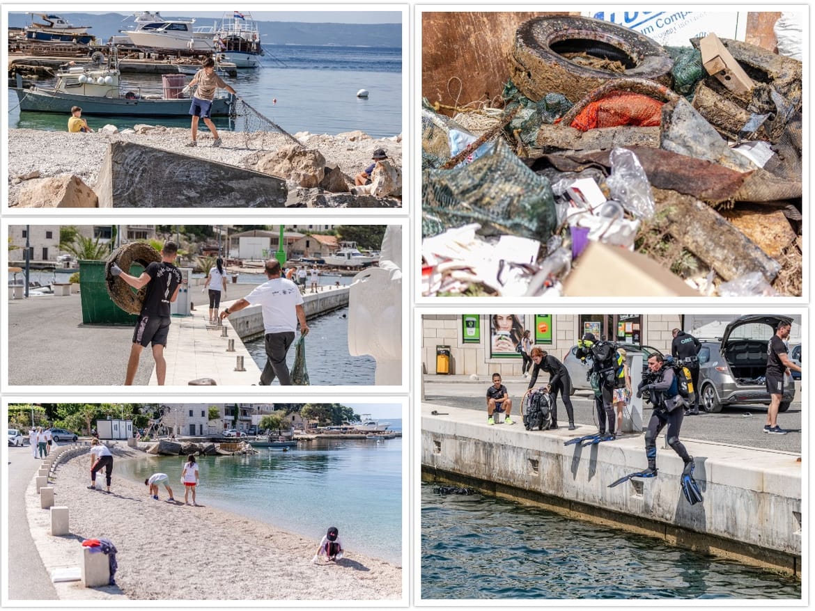 S metlom u ruci za planet povuci - Čišćenje podmorja i plaža u Sumartinu na Braču