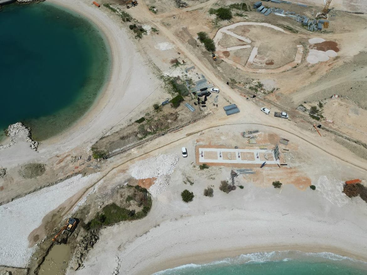 FOTO Radovi na uređenju žnjanskog platoa u novoj su fazi - Započelo je betoniranje