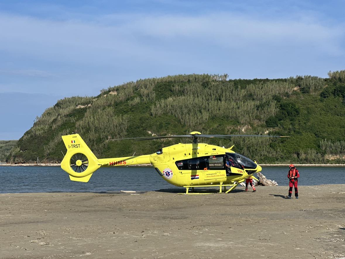 VIDEO Pogledajte hitnu helikoptersku intervenciju na Susku: "Posebna zahvala medicinskoj sestri i vatrogascima na otoku!"