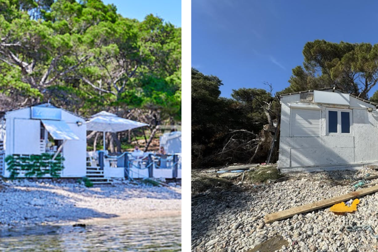 EKOLOŠKA SRAMOTA U uvali na Vrgadi propale kućice, smeće se proteže i do plaže!