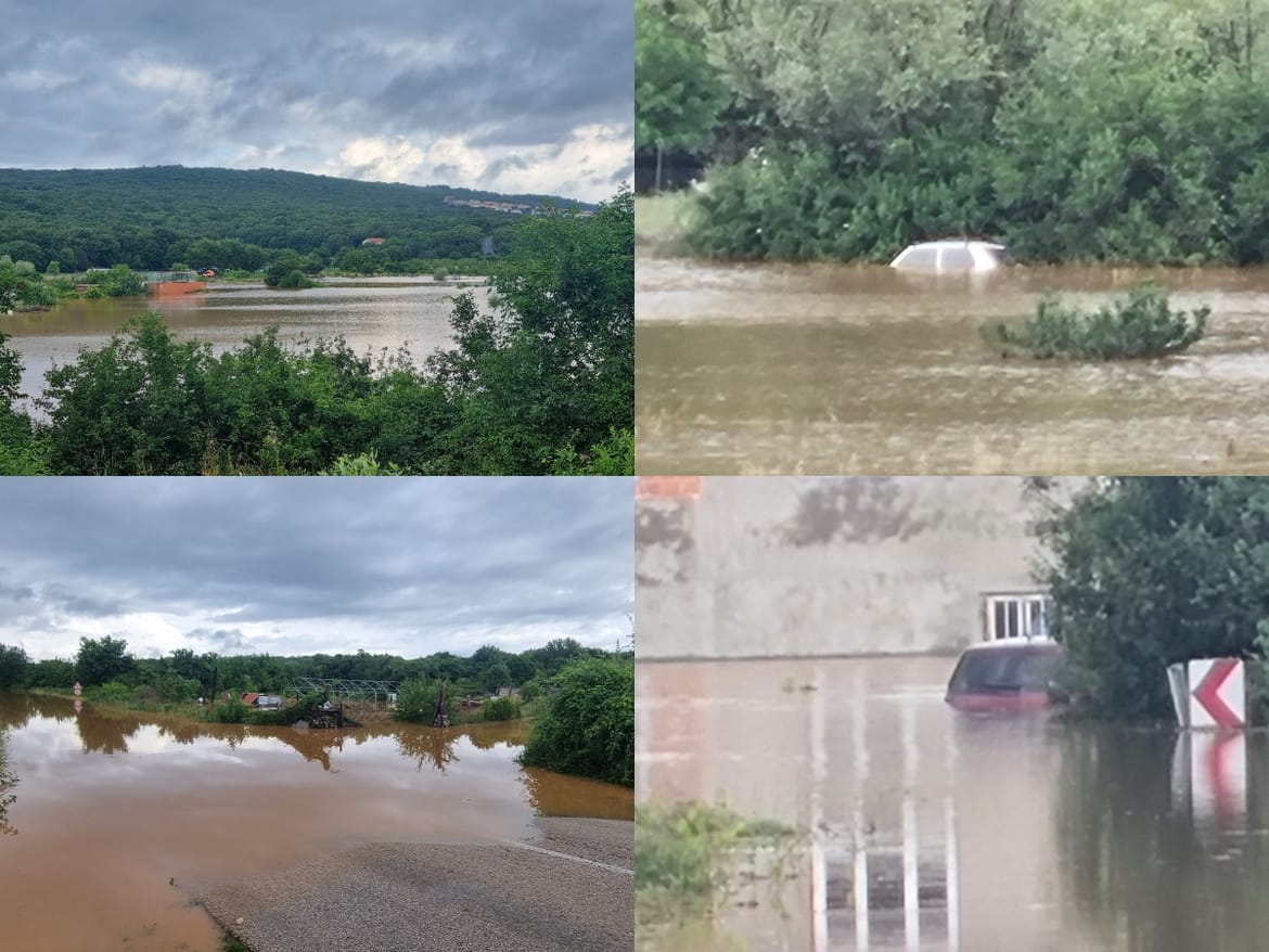 OPĆI POTOP Krk pod vodom - auti zapeli u bujicama, izvlačili ih vatrogasci!