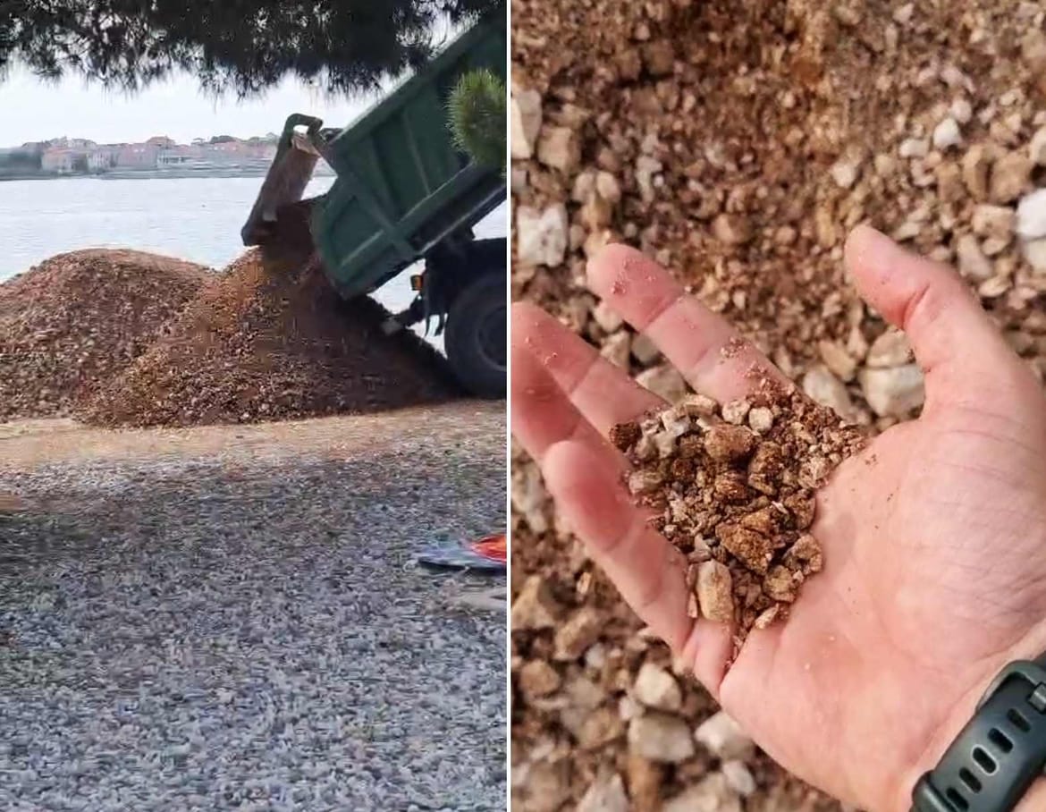 Direktor hotela u Vodicama zemljom zatrpao pomorsko dobro - Nakon intervencije Morskog: "Ima jedan dan da ukloni ove hrpe!"