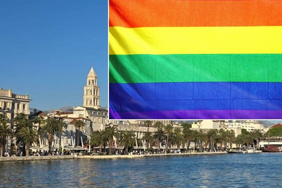 NAJAVA PRIDE-A Na splitskoj Matejušci zastava duginih boja