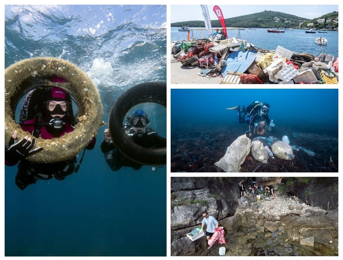 IZ MORA KOD MOLUNTA IZVUČENO VIŠE OD 1,5 TONA OTPADA! Održana 35. ekološka akcija Think Green
