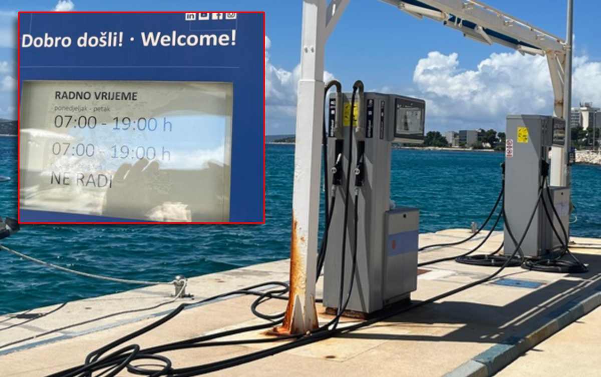 Benzinska za nautičare vodičkoj marini nedjeljom ne radi