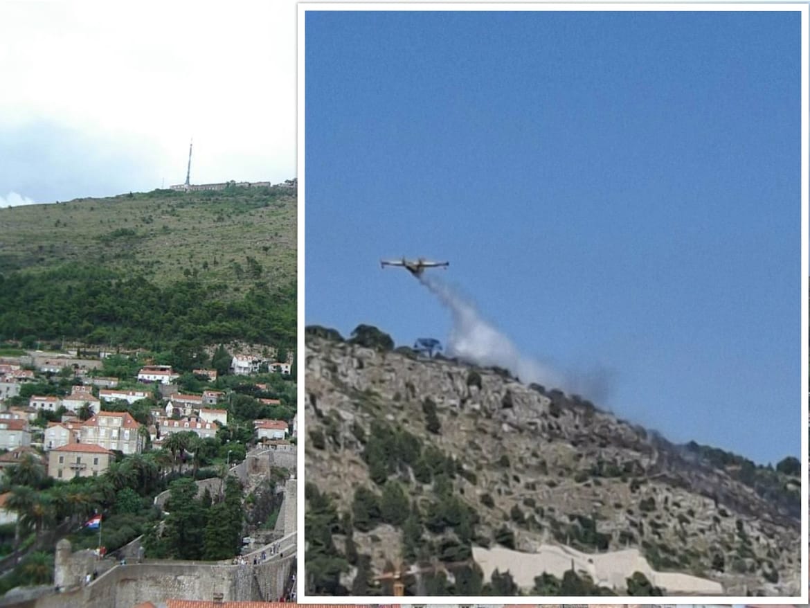 Jutros je počeo policijski očevid na Srđu, što je izazvalo veliki požar?