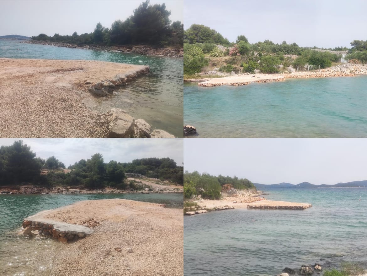 JEZIVA DEVASTACIJA Zaustavili smo kriminalnu betonizaciju uvale u Općini Tisno! Devastator prijavljen krim policiji!