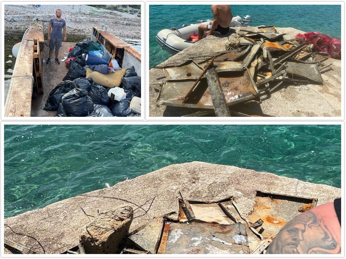 Pronašli smo ekipu koja je očistila uvalu na Tijatu - Možemo samo reći, BRAVO!