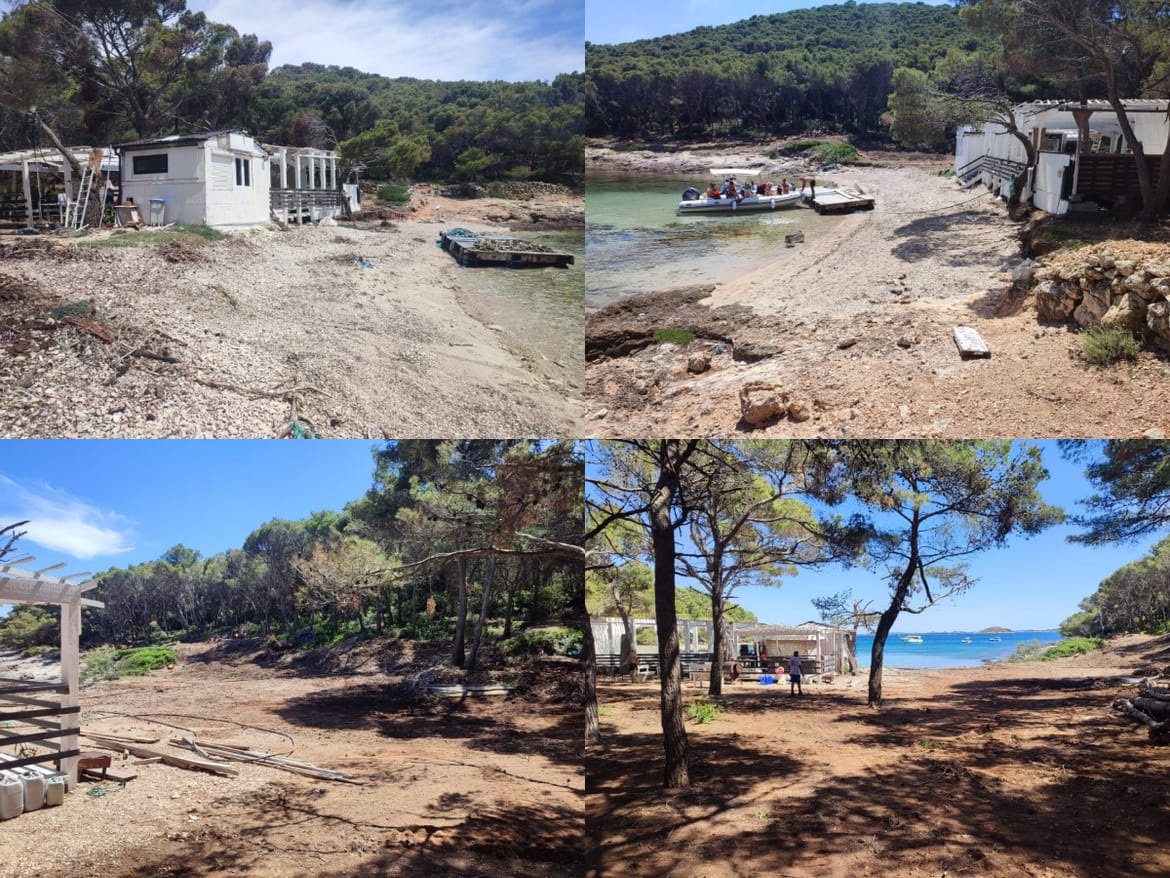 Radna akcija na Vrgadi - nakon nevremena pristupilo se uređenju "prozvane" uvale Kranje!