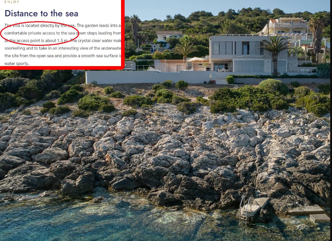 BETONAŽA I LAŽNO OGLAŠAVANJE NA VISU "Private access to the sea" - iliti privatni pristup moru! Neće moći!