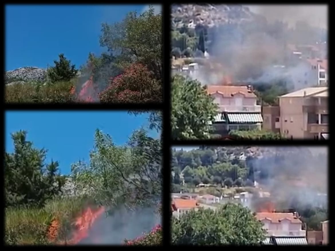 DAN VATRENE STIHIJE Gori u Solinu, Novoj Mokošici pored osnovne škole, Svetom Filipu i Jakovu - vatrogasci su na terenu!