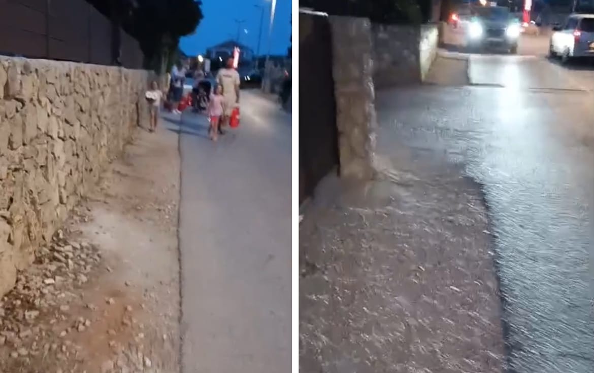 IMAMO SNIMKU S VIRA Ovo je cesta kojom su i dalje primorane šetati obitelji s djecom, dok automobili i motori jure!