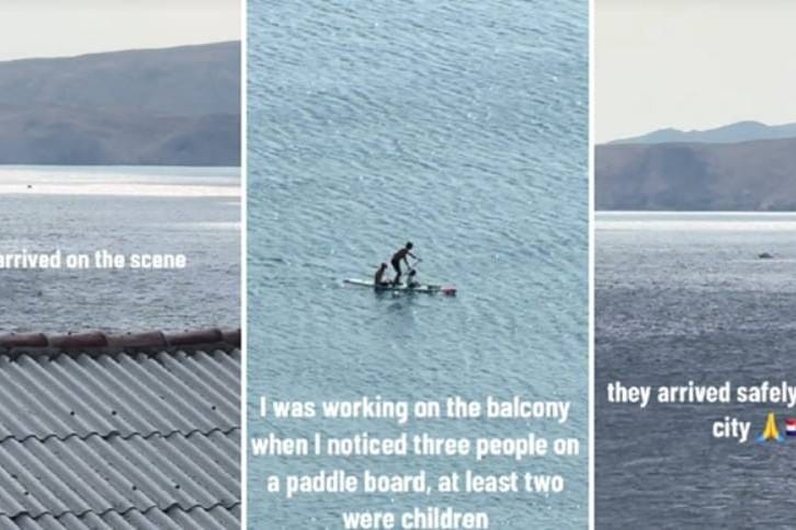 U ZADNJI TREN TikToker u Senju s balkona ugledao troje ljudi na SUP-u kojima je daleko od obale zaprijetila bura!