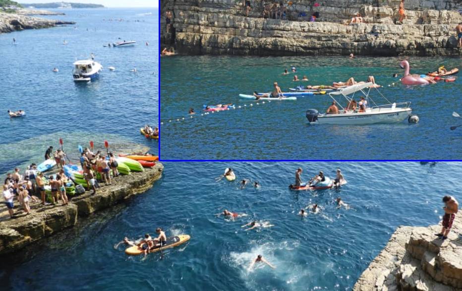 KAOS U PULI Na Galebovim stijenama plovila vezuju za brane koje bi trebale štititi kupače