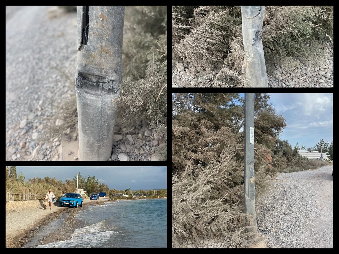 ČEKA LI NAS NOVI VIR? Prometna nesreća na spornoj plaži Pisak u Selinama - Zabio se u rasvjetni stup i pobjegao!