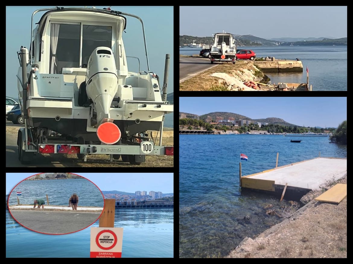 NOVE INFORMACIJE O BETONIRANJU U ŠIBENIKU "Sve pokriveno kamerama, nitko ništa nije vidio", a kapetanija odgovorila: "Ne uvažavamo telefonske prijave"