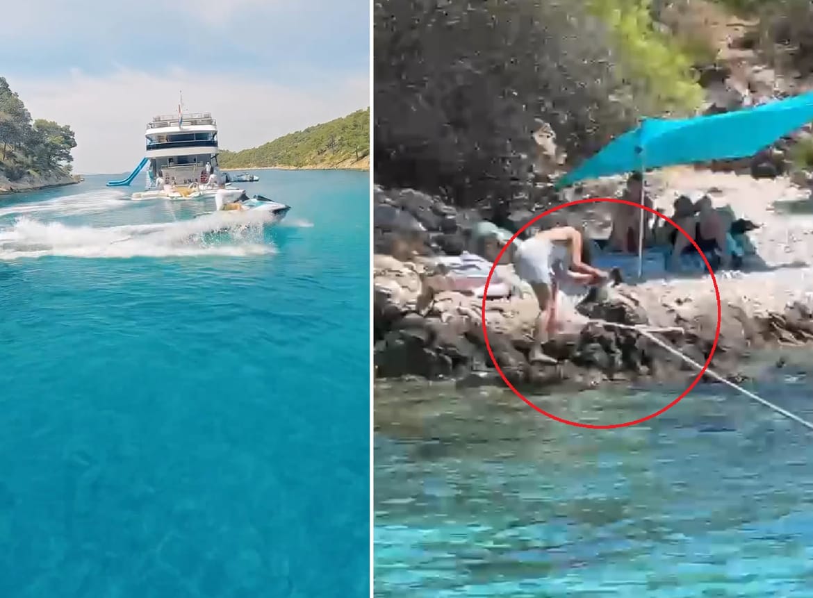 ŽENA UZELA SJEKIRU I KRENULA PROVODITI PRAVDU - Vežu se za stabla i stijene, divljaju skuterima: "Pogledajte kako se mini kruzeri i jahtaši rugaju hrvatskim zakonima!"