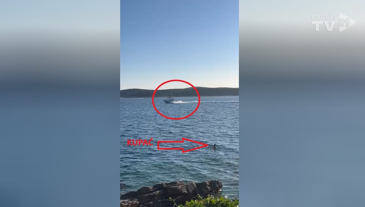 Pogledajte policiju kako glisira na manje od 300 metara od obale: "I onda mi govorimo o poštivanju zakona..."