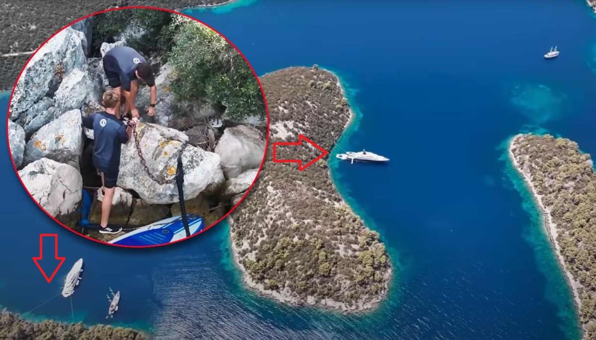 "HRVATSKA, RAJ ZA SUPERJAHTE" Strani jahtaši snimili video i pokazali kako se (ilegalno!) privezuju u NP Mljet